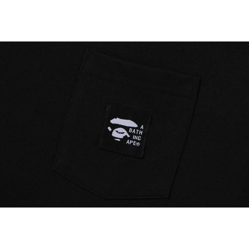 A BATHING APE LABEL POCKET TEE MENS