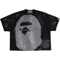 WATER PRINT APE HEAD MESH RELAXED FIT TEE MENS