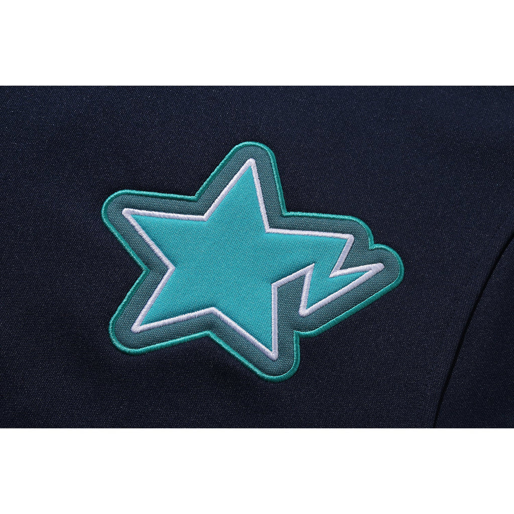 BAPE X JUST DON LOGO BASEBALL RELAXED FIT SHIRT MENS