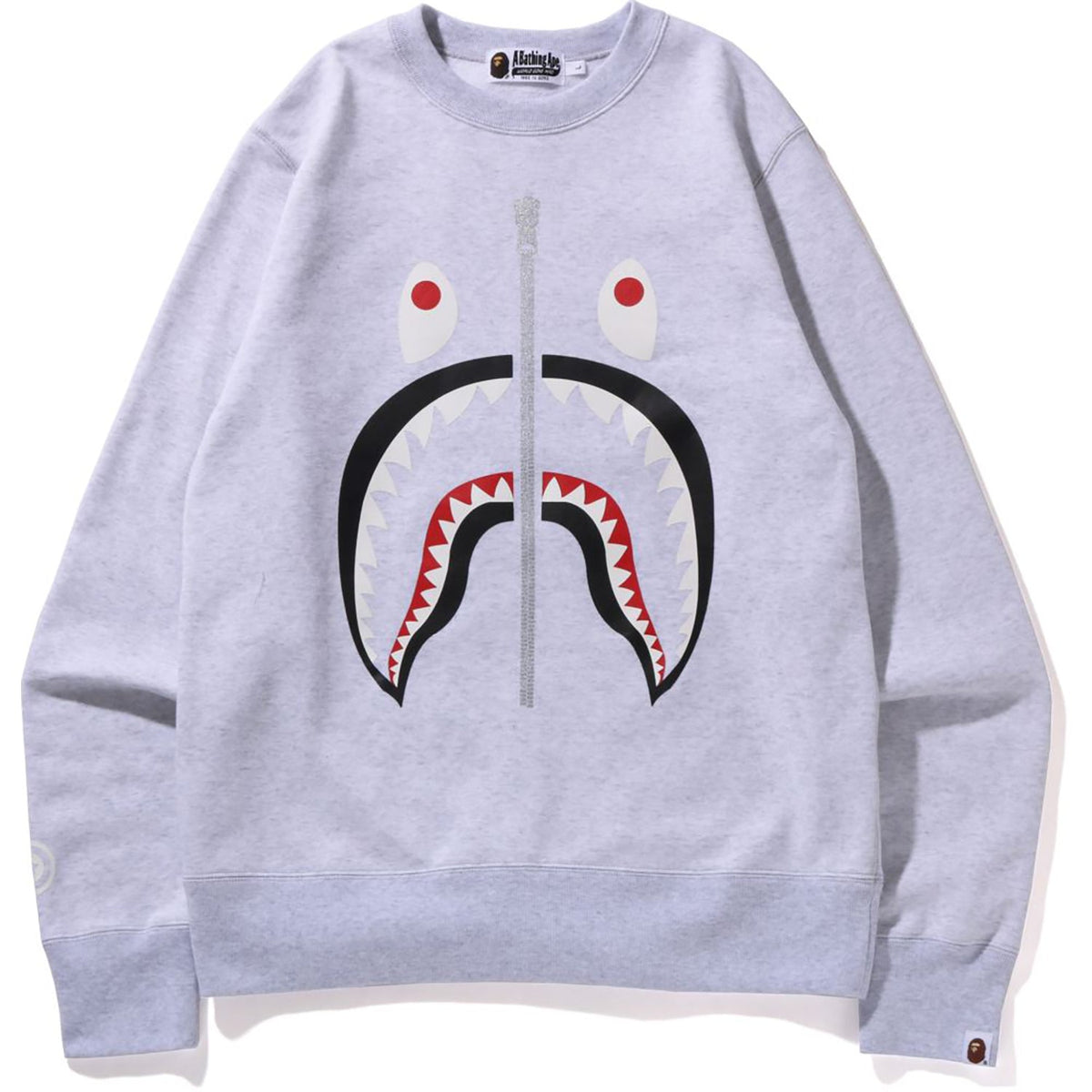 BAPE MENS SHARK CREWNECK SWEATSHIRT
