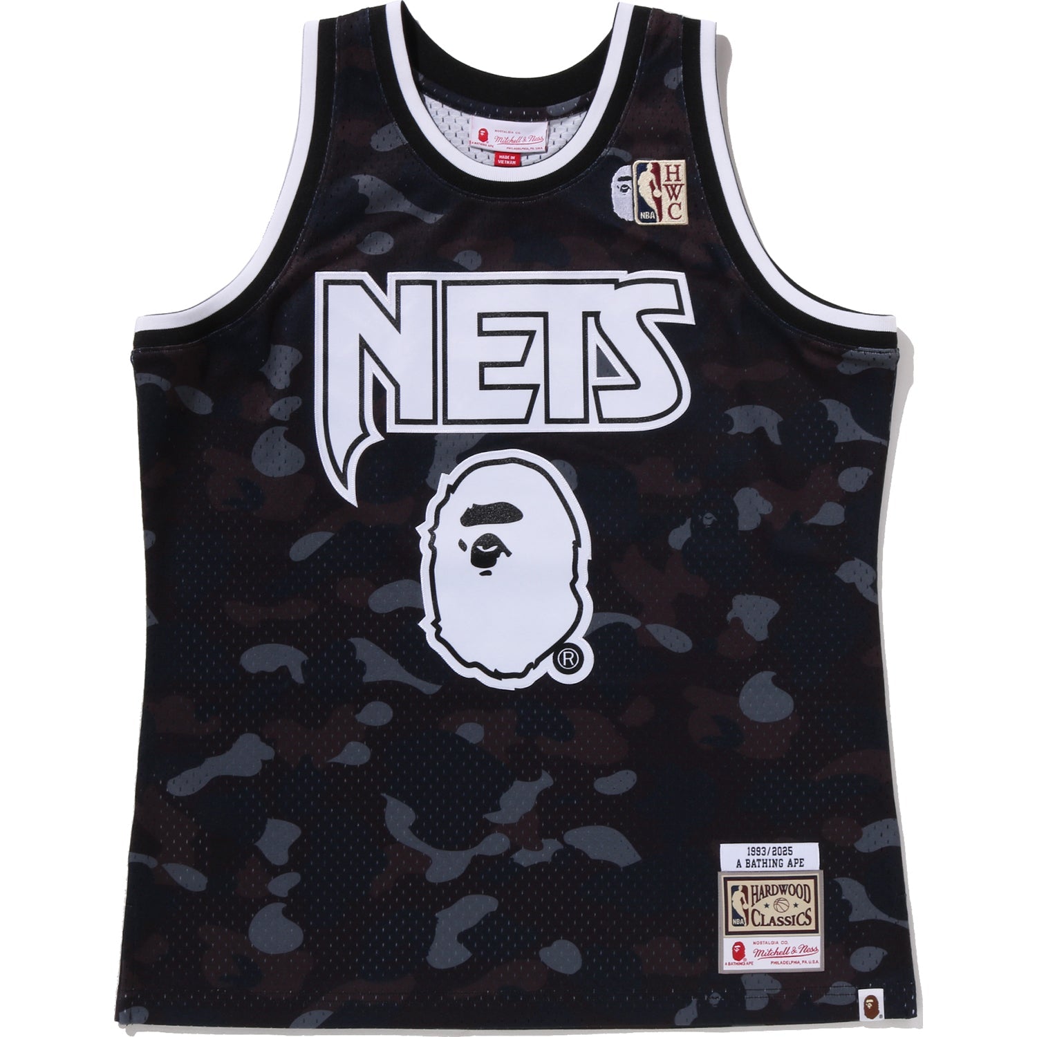 BAPE X M&N NBA ��� NEW JERSEY NETS SWINGMAN JERSEY MENS